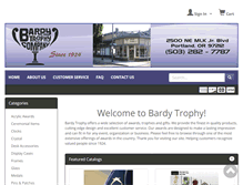 Tablet Screenshot of bardytrophy.com
